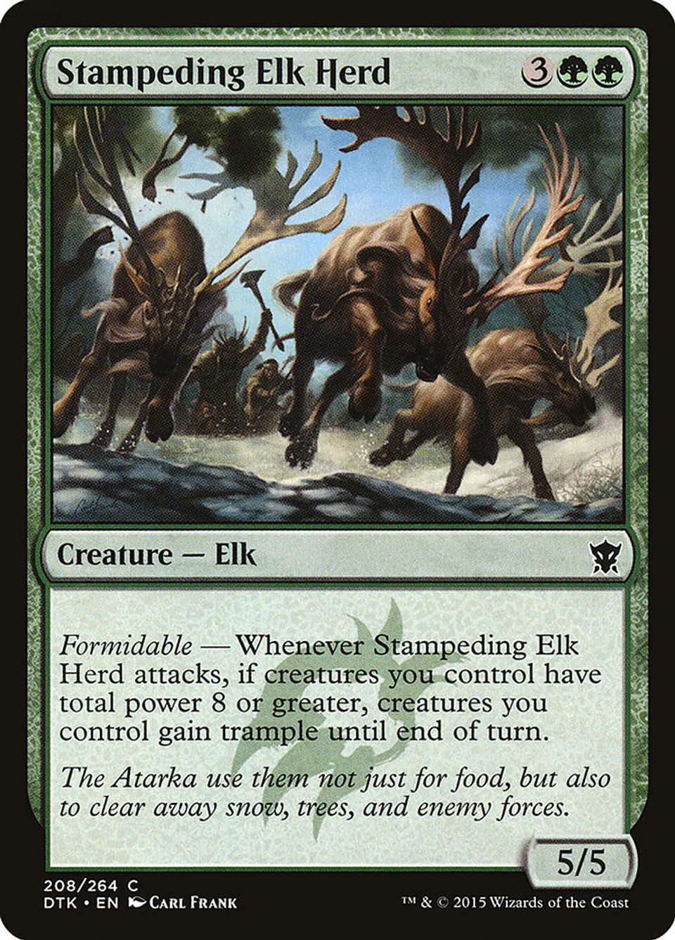 Stampeding Elk Herd 1