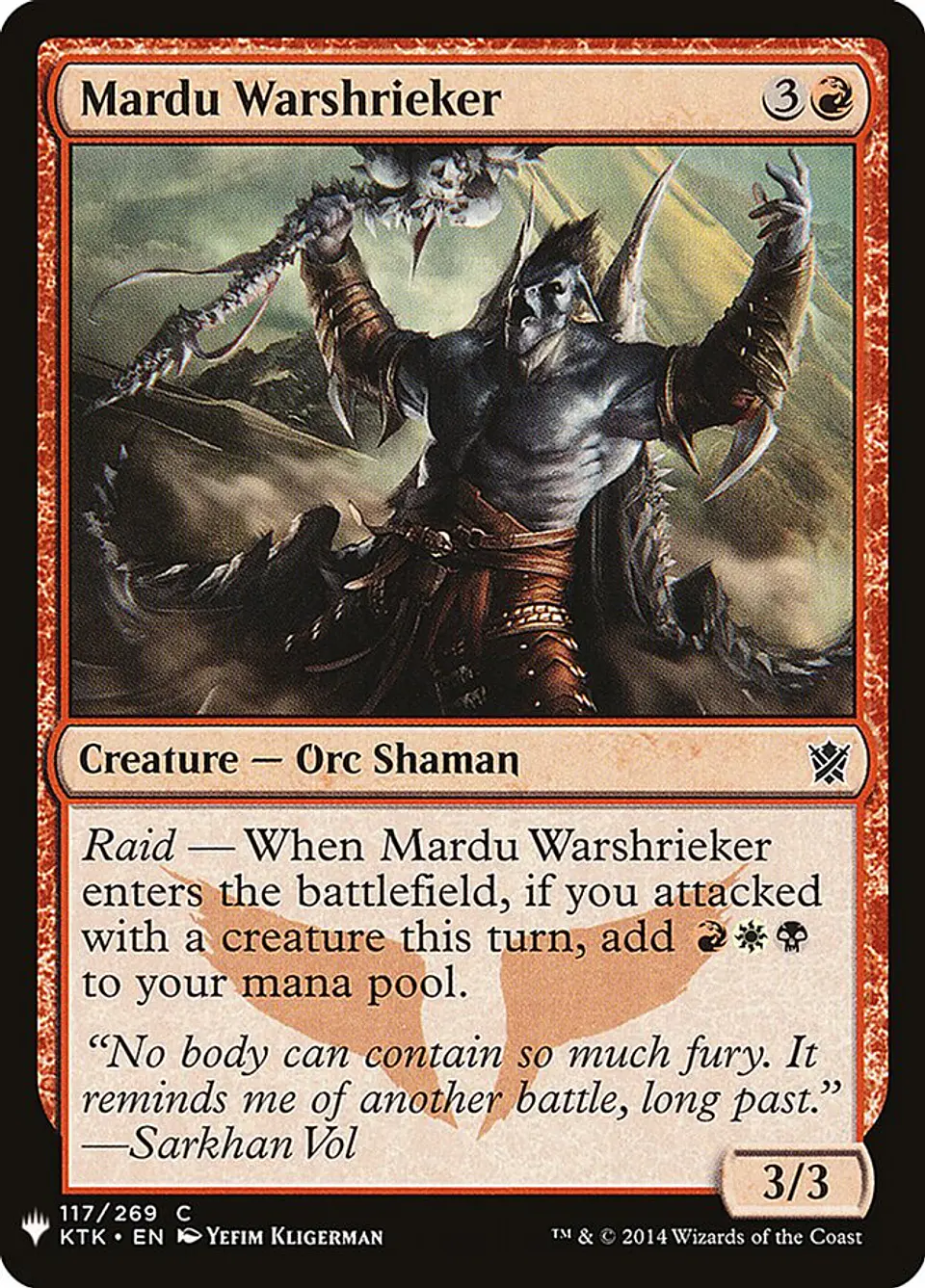 Mardu Warshrieker (The List) 1