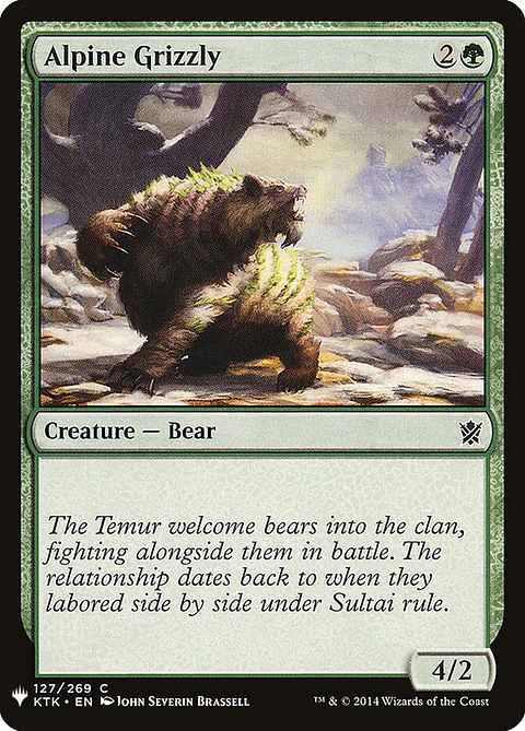 Alpine Grizzly (The List)