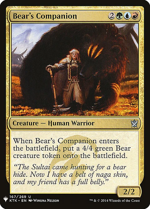 Bear's Companion (The List)