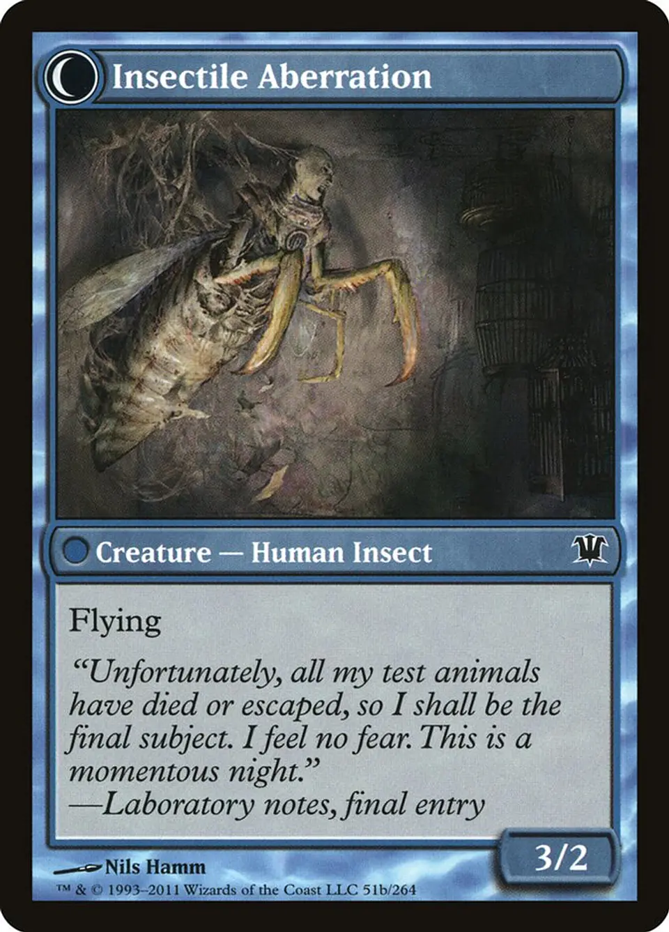 Delver of Secrets // Insectile Aberration 2