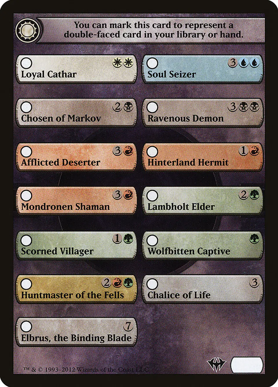 Dark Ascension Checklist 1