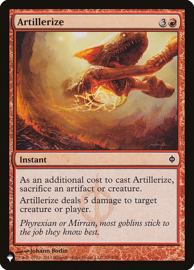 Artillerize (The List)