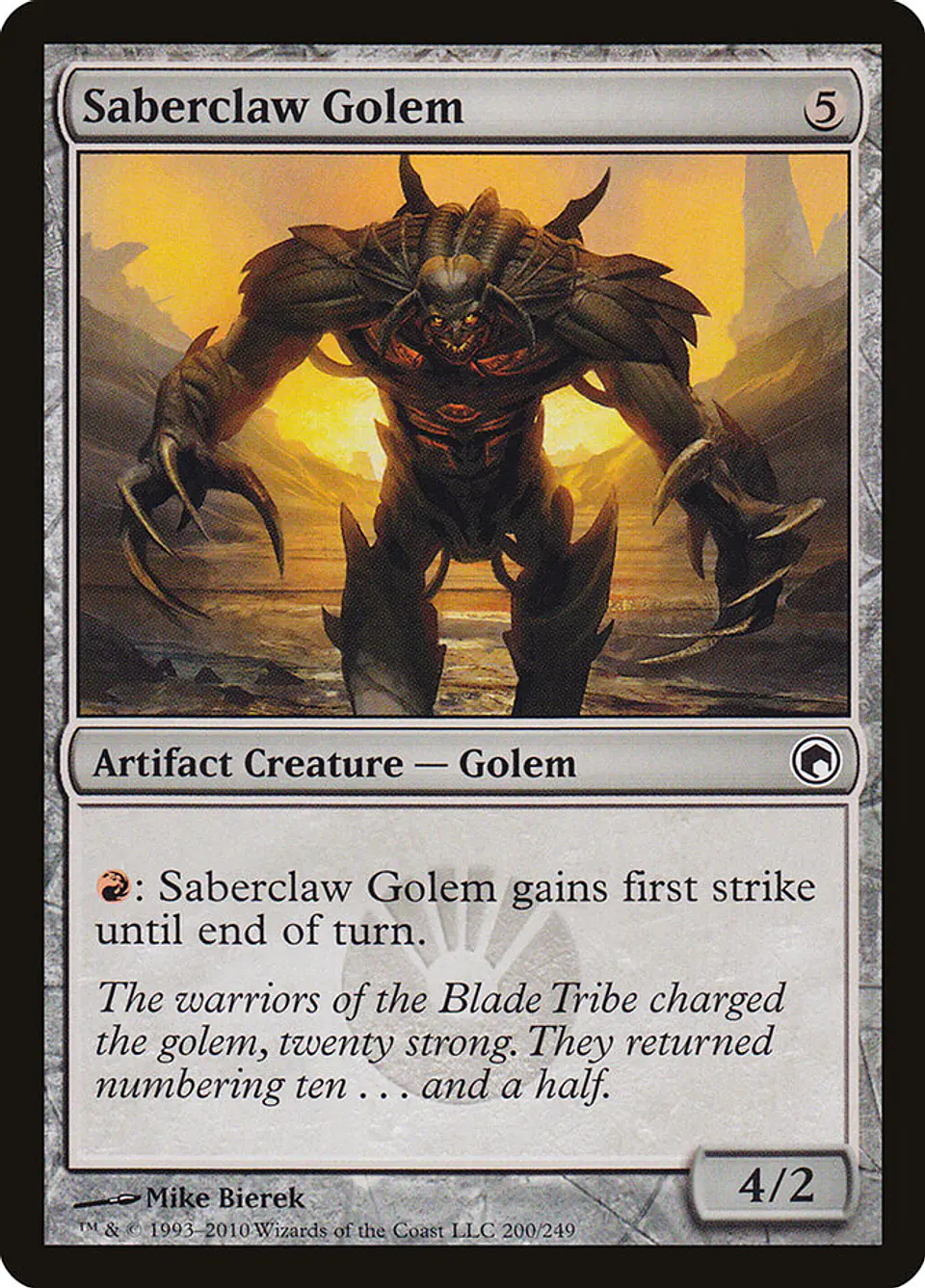 Saberclaw Golem 1