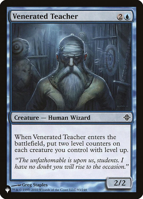 Venerated Teacher (The List)