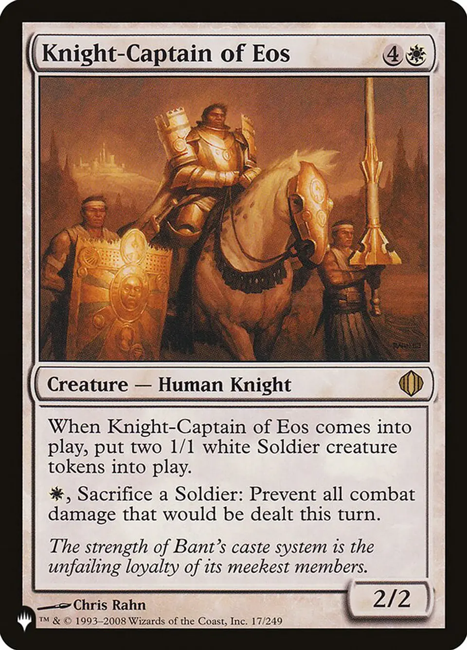 Knight-Captain of Eos (The List) 1
