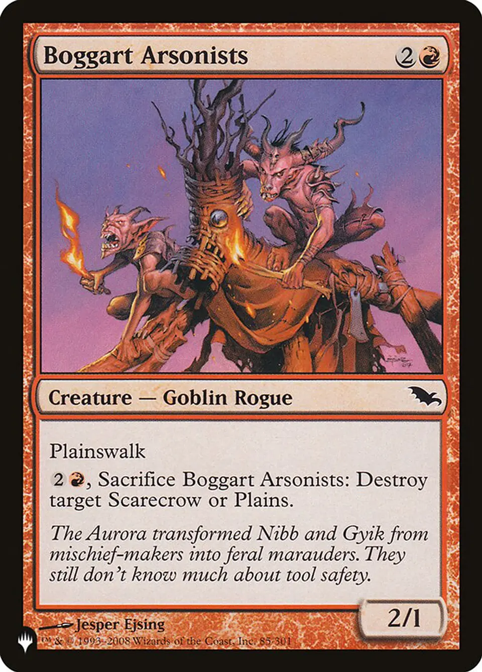Boggart Arsonists (The List) 1