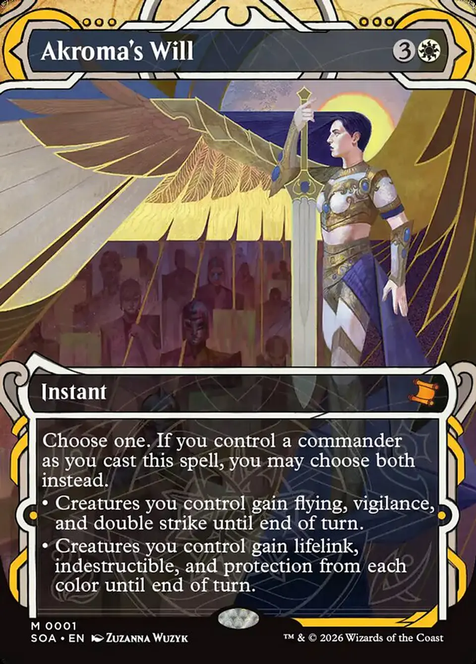 Akroma's Will (Borderless) 1