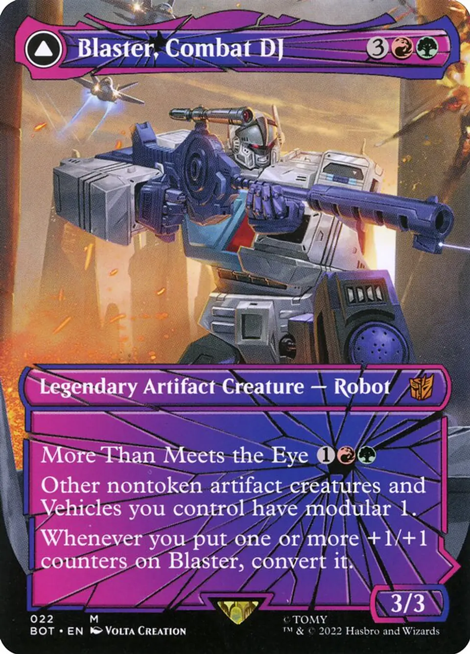 Blaster, Combat DJ // Blaster, Morale Booster (Borderless) 1