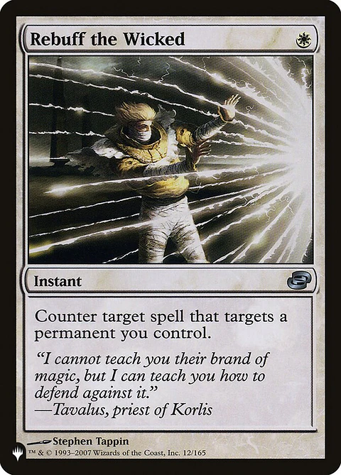 Rebuff the Wicked (The List)