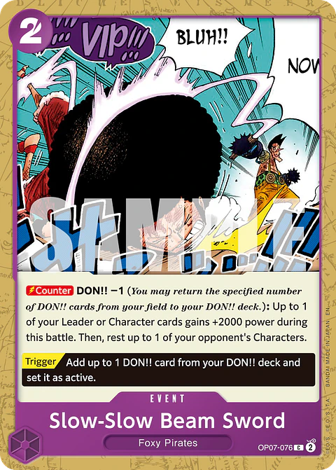 Slow-Slow Beam Sword (Reprint)