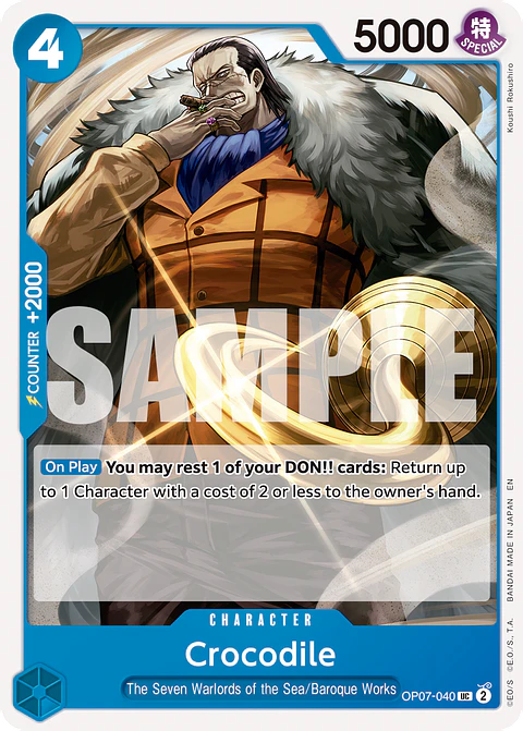 Crocodile - OP07-040 (Reprint)