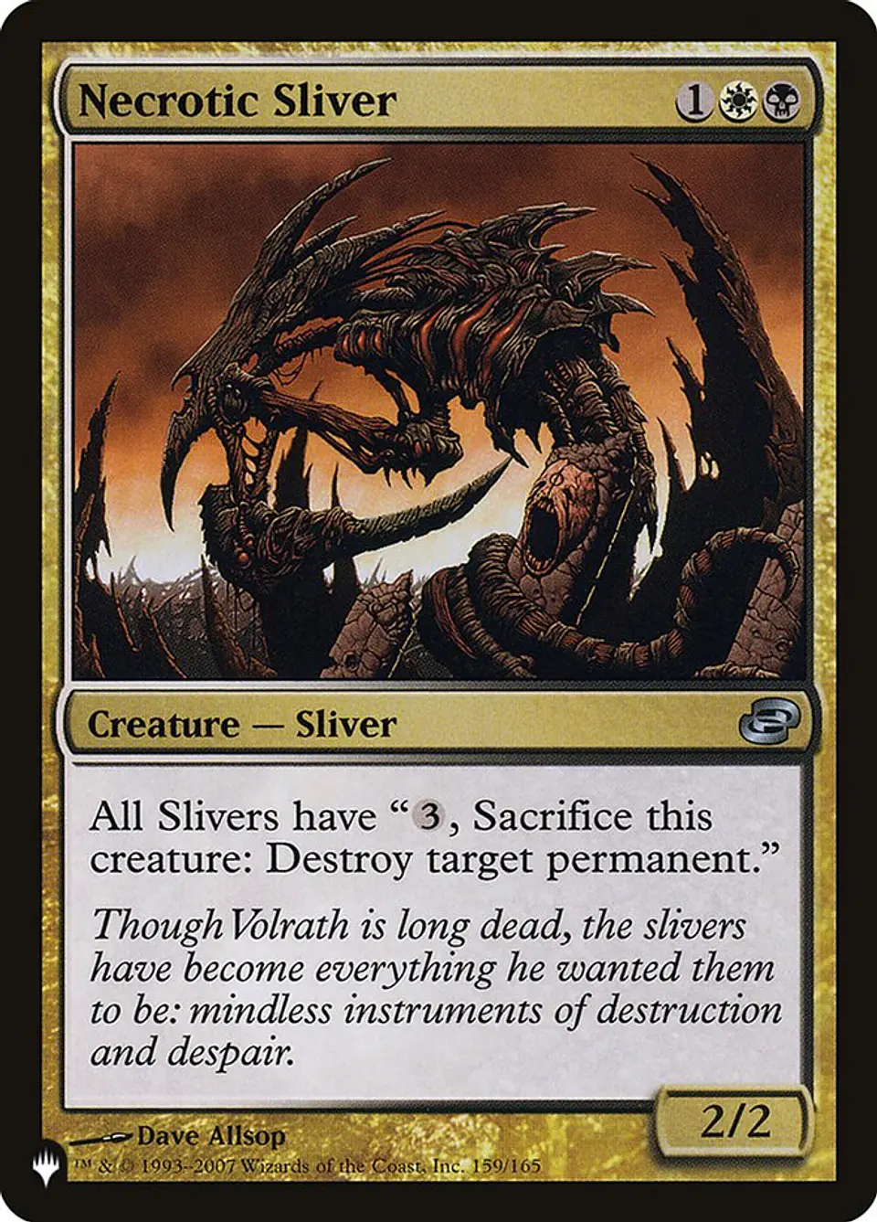 Necrotic Sliver (The List) 1