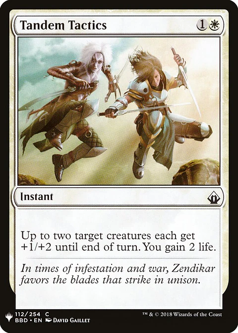 Tandem Tactics (The List)