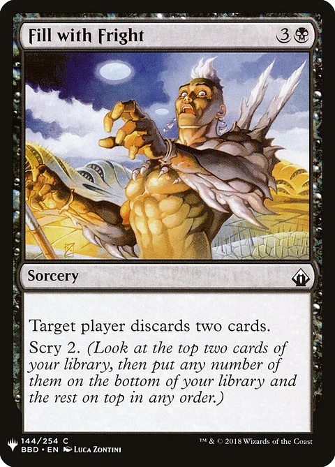 Fill with Fright (The List)