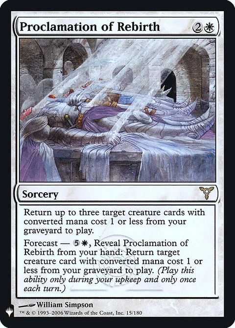 Proclamation of Rebirth (The List)