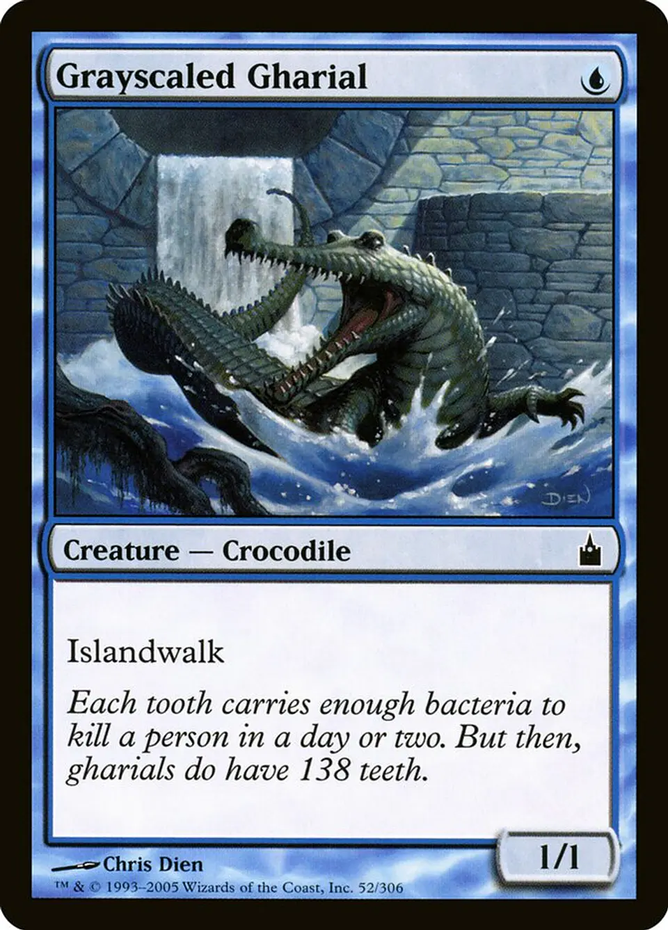 Grayscaled Gharial 1