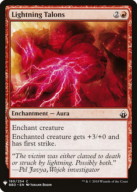 Lightning Talons (The List)