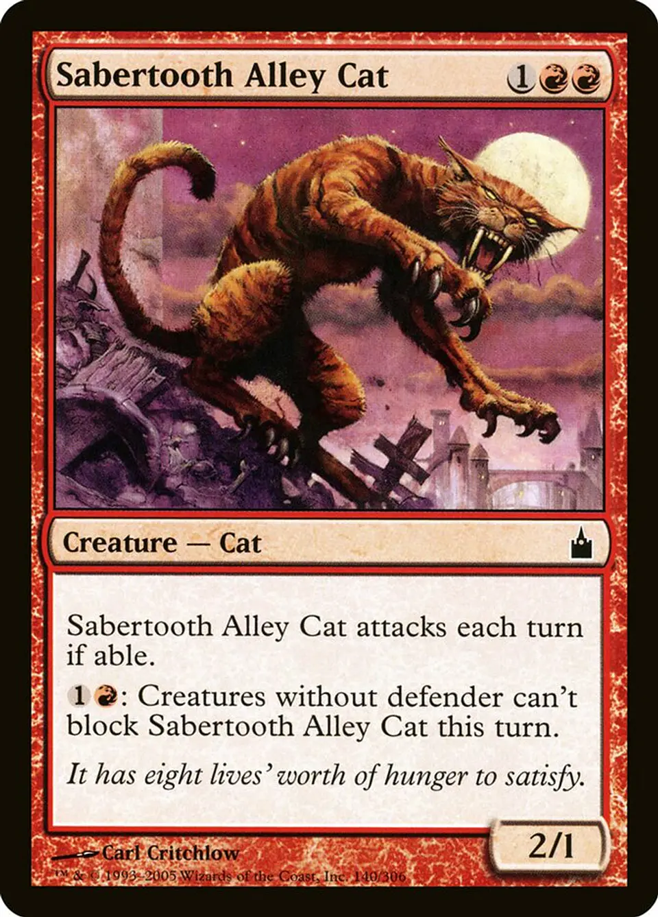 Sabertooth Alley Cat 1