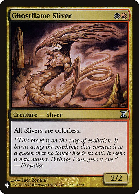 Ghostflame Sliver (The List)