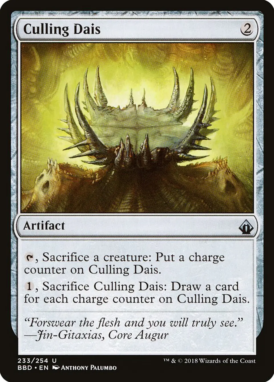Culling Dais 1
