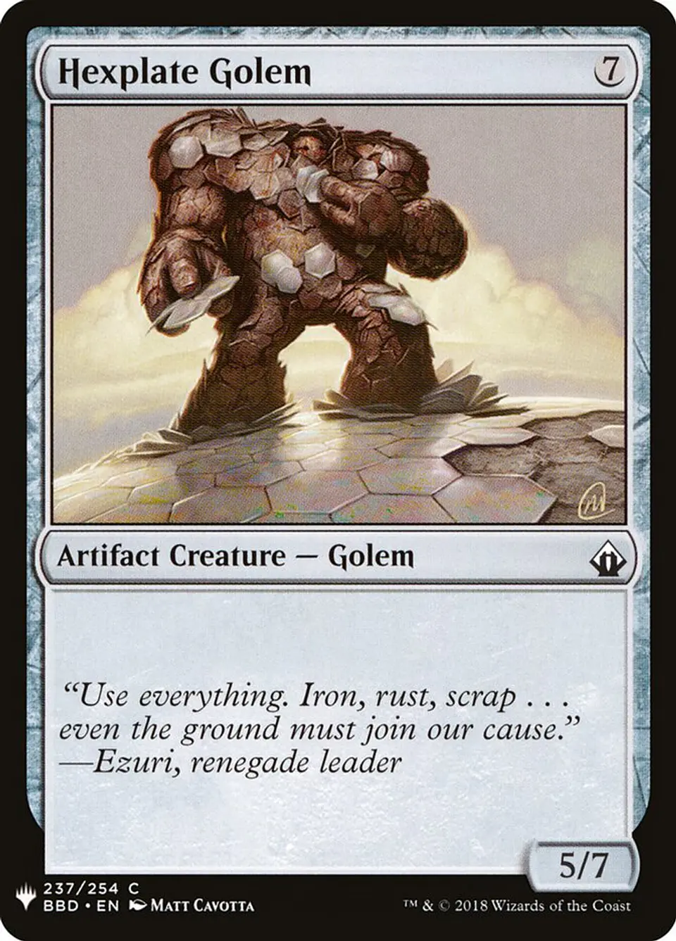 Hexplate Golem (The List) 1