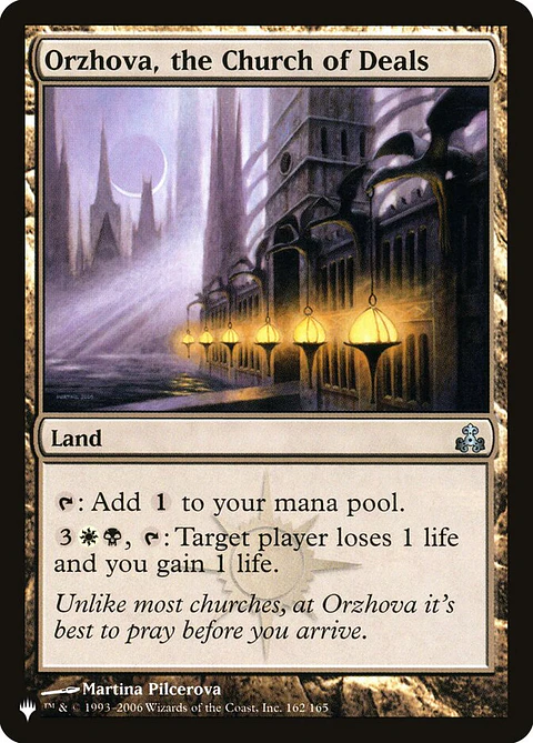 Orzhova, the Church of Deals (The List)