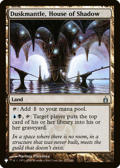 Duskmantle, House of Shadow (The List)