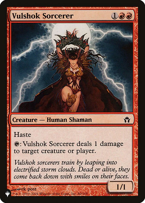Vulshok Sorcerer (The List)