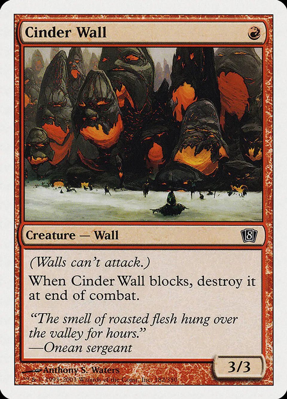 Cinder Wall 1