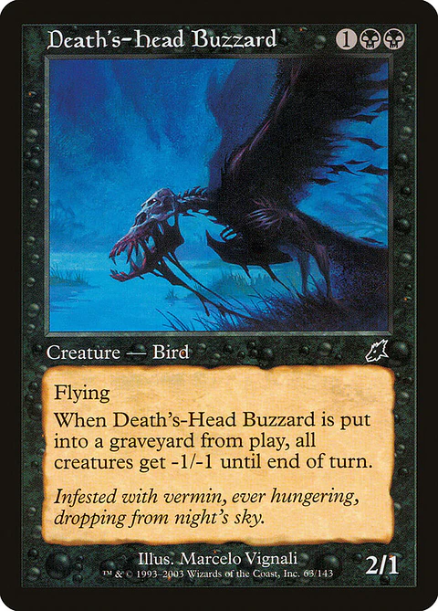 Death's-Head Buzzard (Retro Frame)