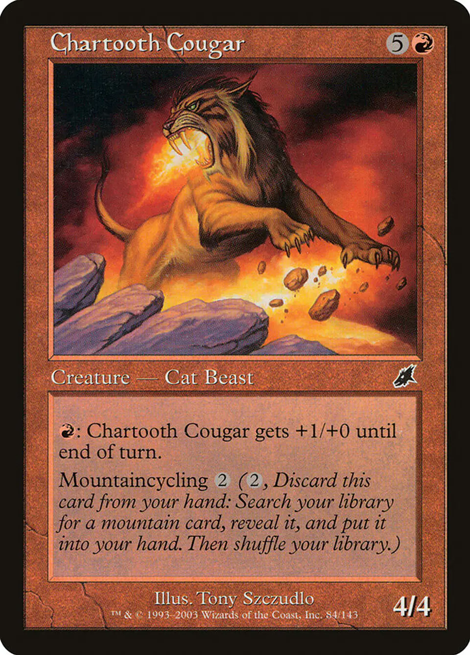 Chartooth Cougar (Retro Frame) 1