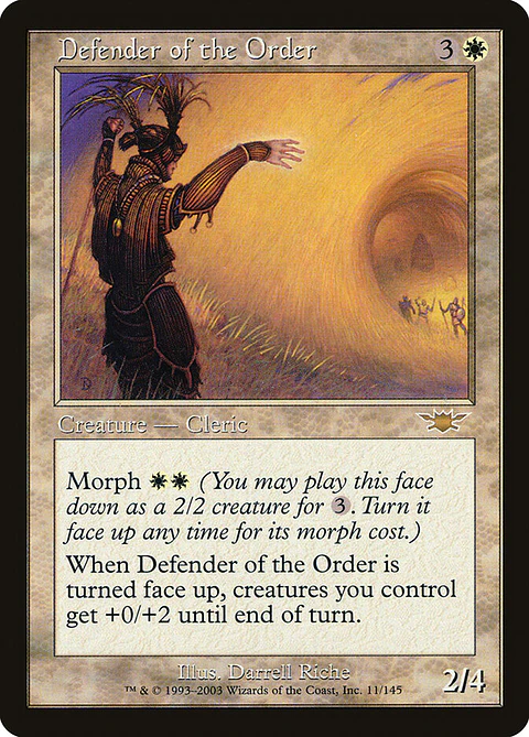 Defender of the Order (Retro Frame)