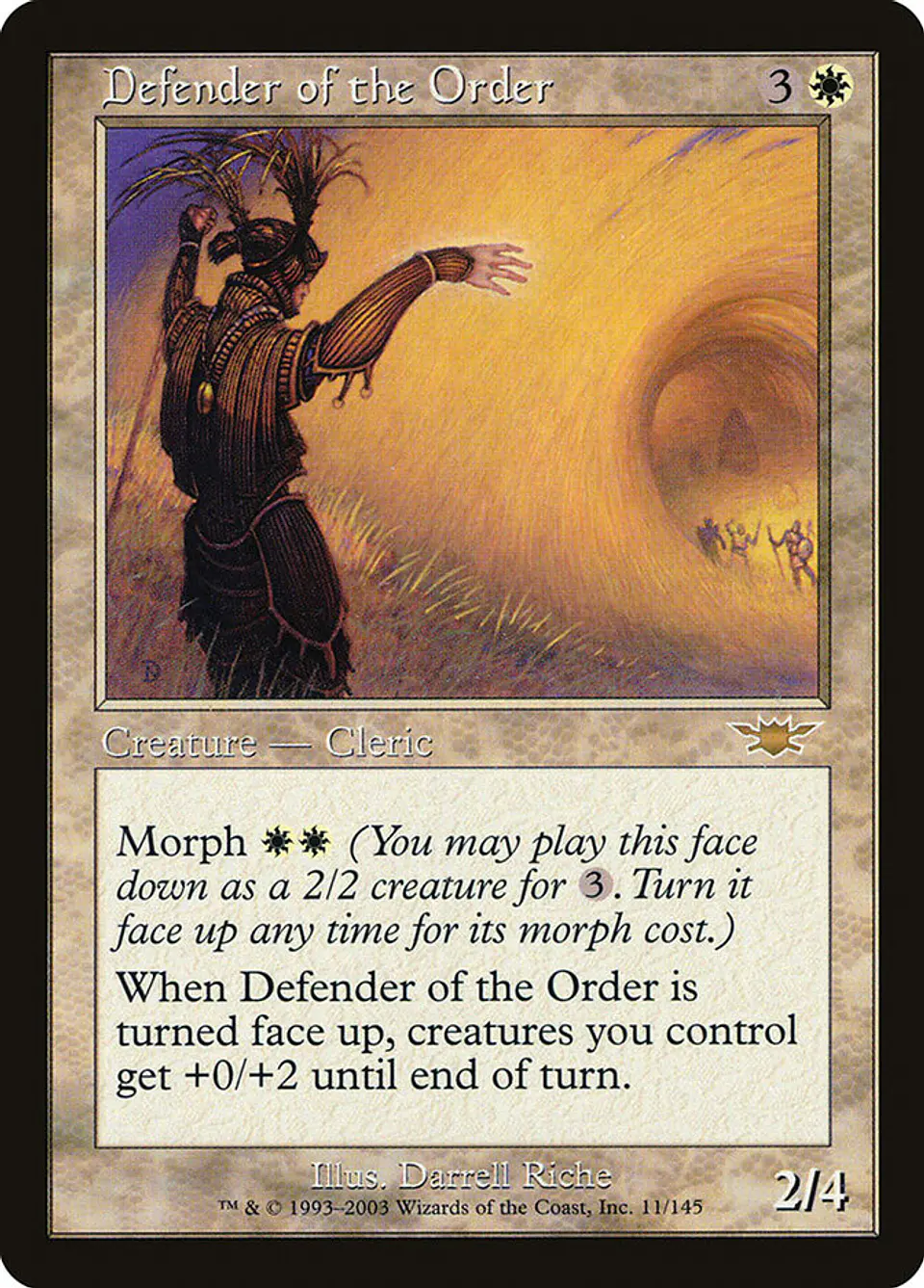 Defender of the Order (Retro Frame) 1