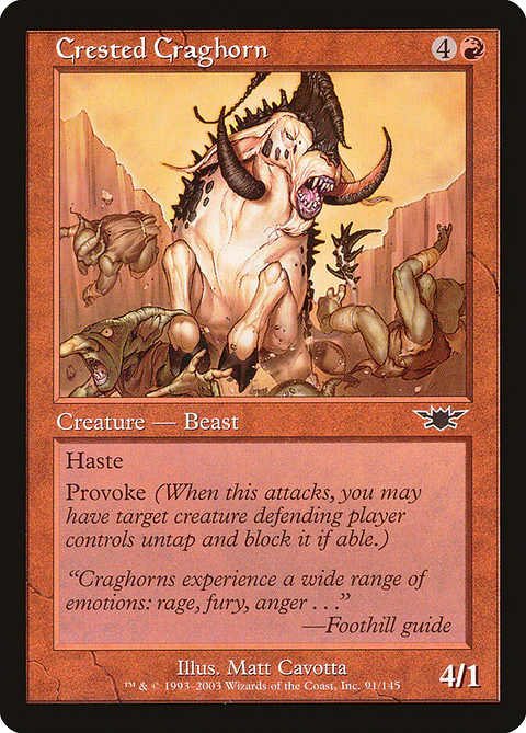 Crested Craghorn (Retro Frame)