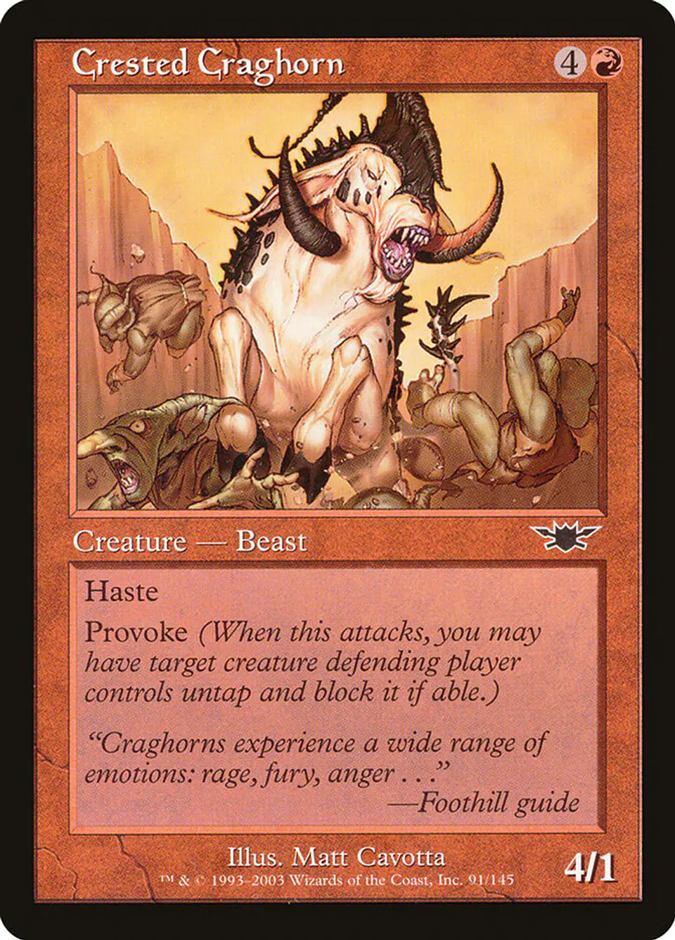 Crested Craghorn (Retro Frame) 1