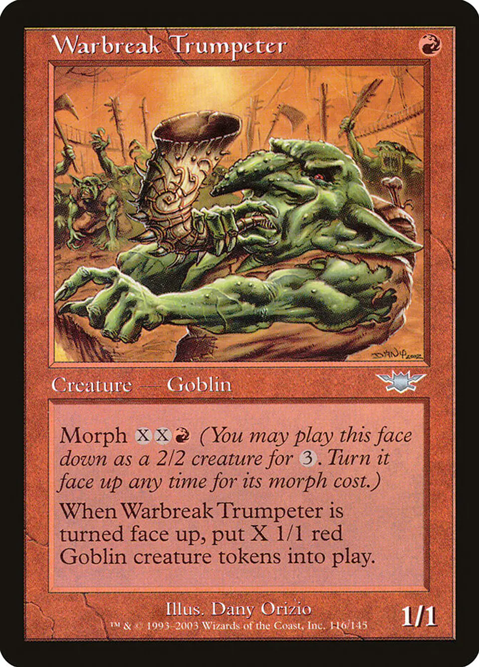 Warbreak Trumpeter (Retro Frame) 1