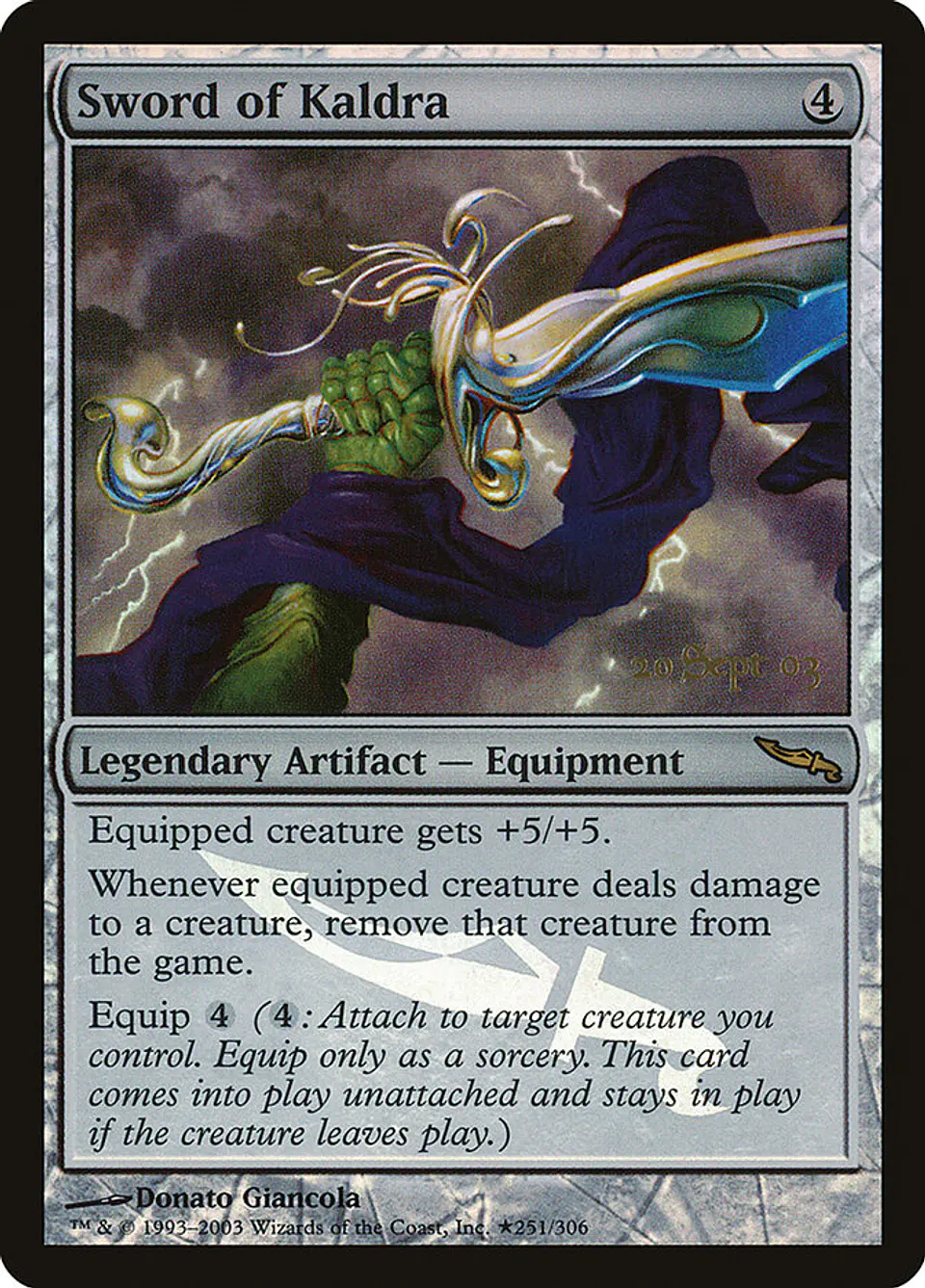 Sword of Kaldra (Pre-release) 1