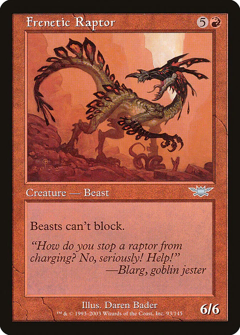 Frenetic Raptor (Retro Frame)