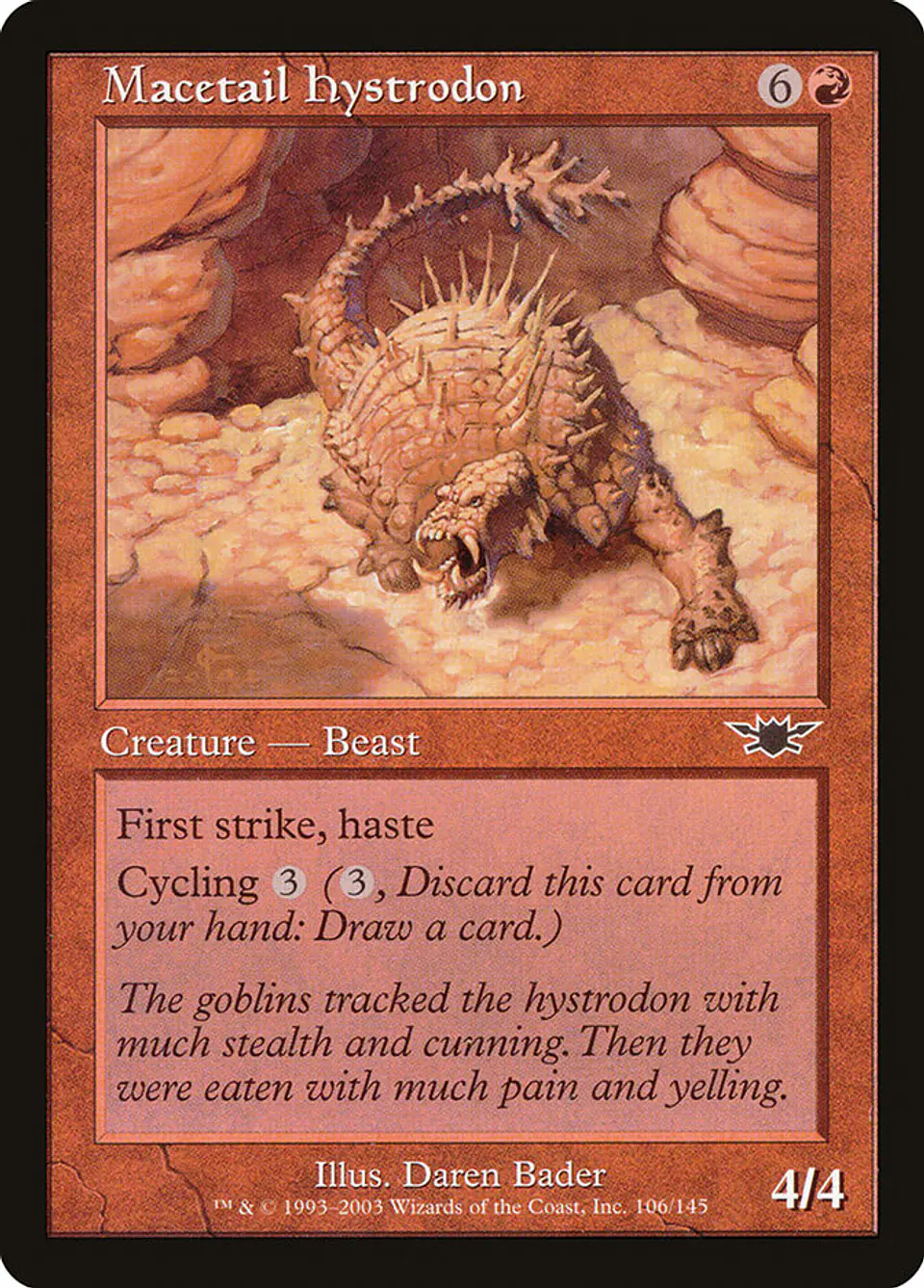 Macetail Hystrodon (Retro Frame) 1