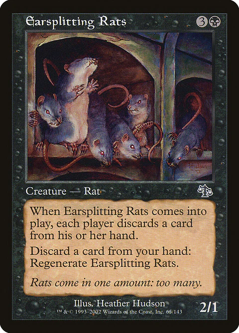 Earsplitting Rats (Retro Frame)