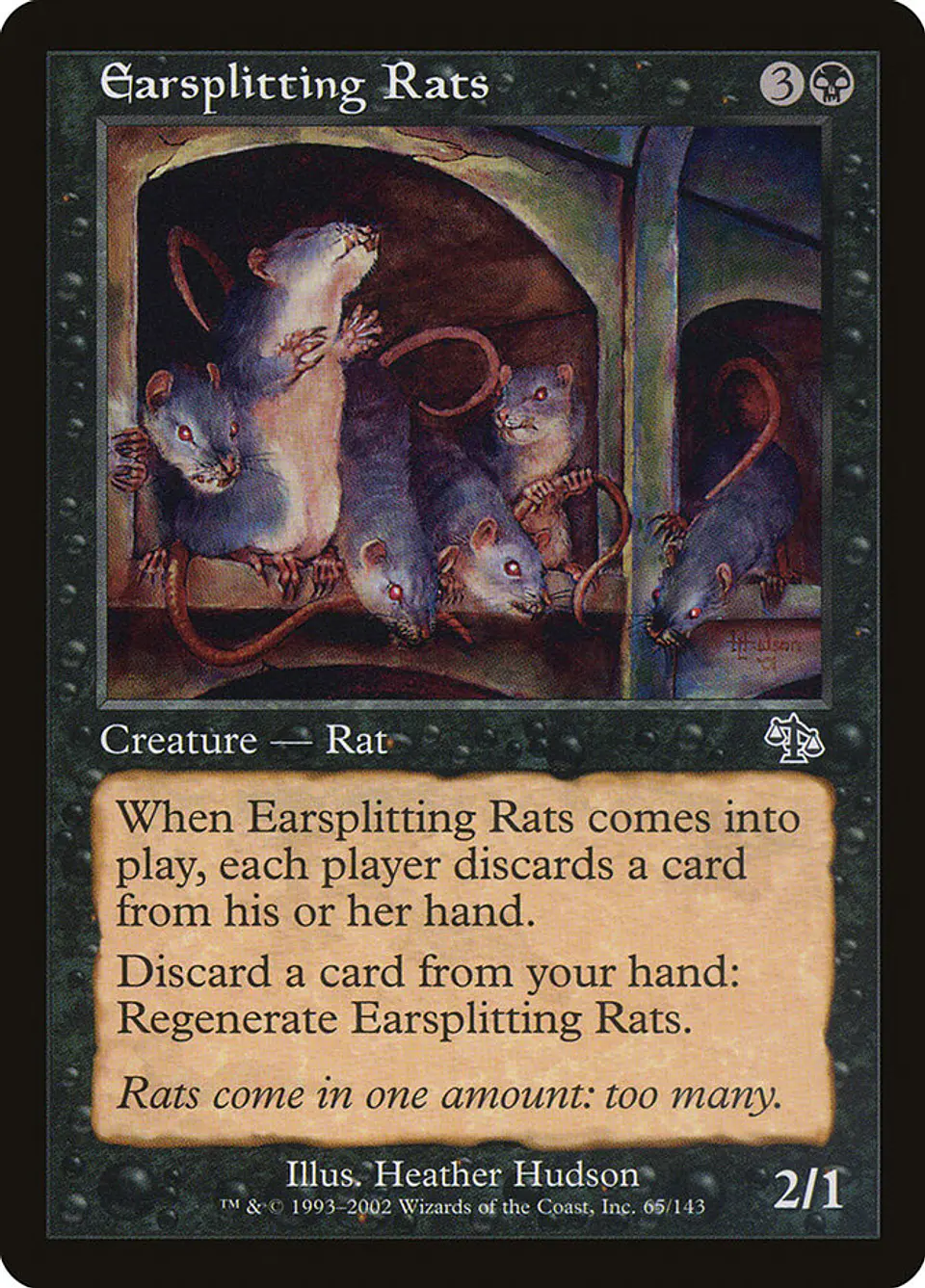 Earsplitting Rats (Retro Frame) 1