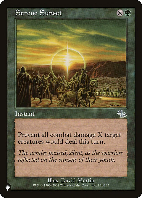 Serene Sunset (The List)
