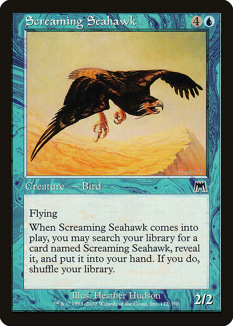 Screaming Seahawk (Retro Frame)