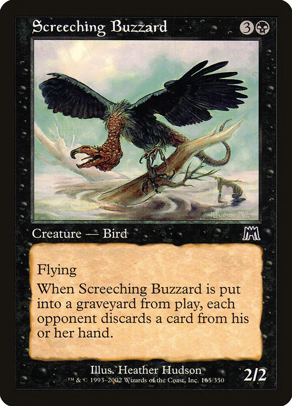 Screeching Buzzard (Retro Frame) 1