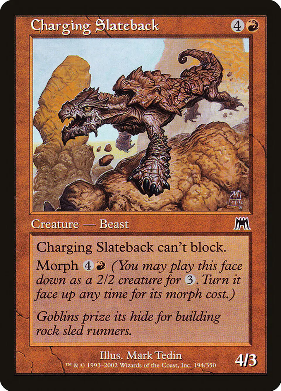 Charging Slateback (Retro Frame) 1