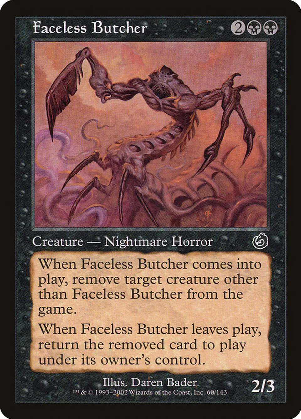 Faceless Butcher (Retro Frame) 1