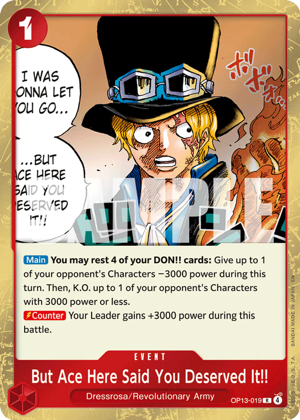 But Ace Here Said You Deserved It!! 1