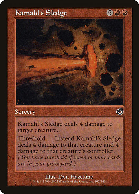 Kamahl's Sledge (Retro Frame)