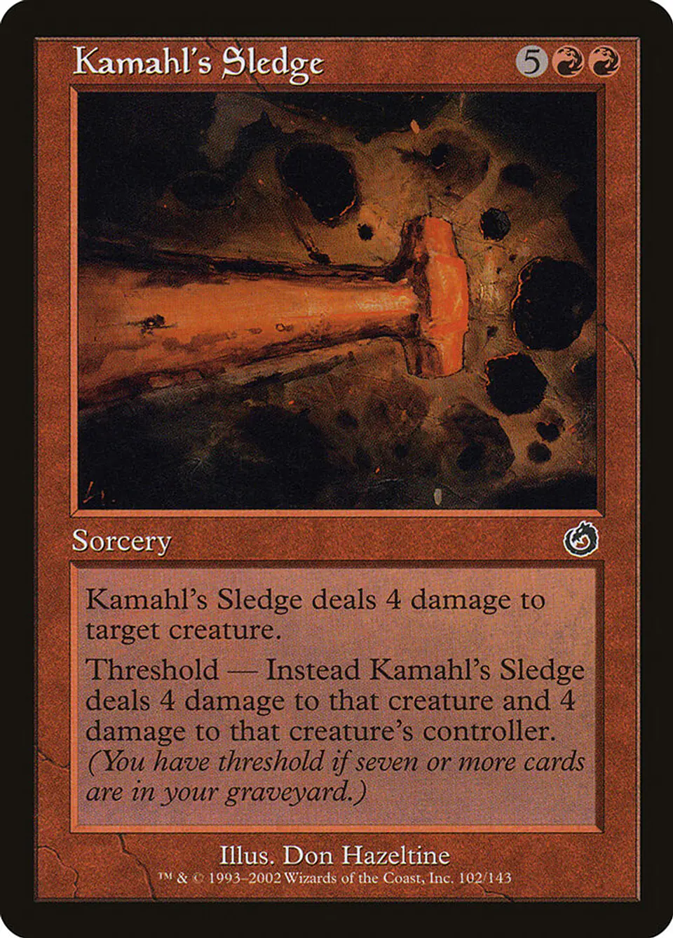 Kamahl's Sledge (Retro Frame) 1